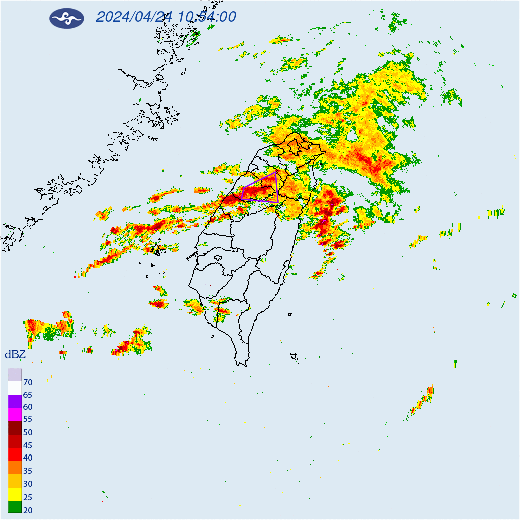 快訊/國家級警報狂響！新竹、苗栗和台中大雷雨下到13:00